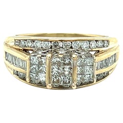 Invisible Set Princess Cut Diamond Engagement Ring