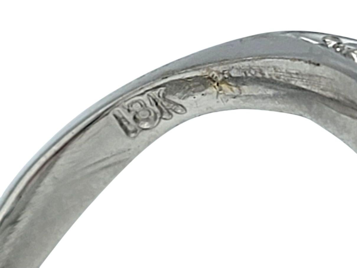 Invisible Set Round & Princess Diamond Contemporary Cocktail Ring 18 Karat Gold im Angebot 6