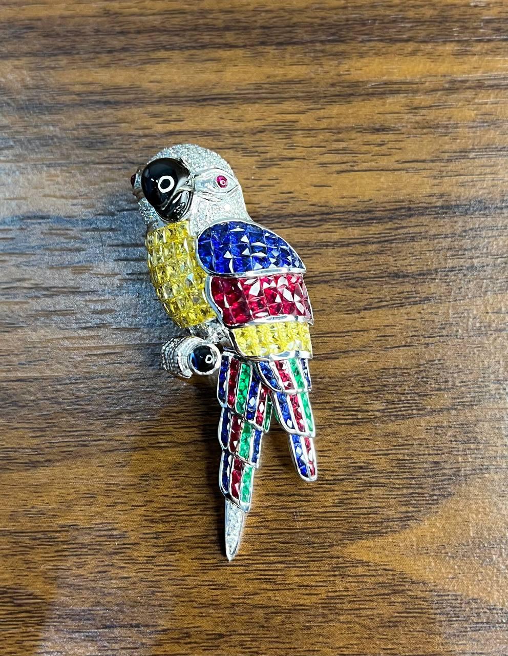 Invisible Setting Fancy Cut Sapphire Ruby Emerald… - image 3