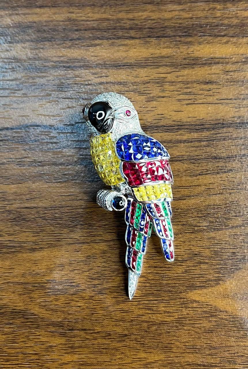 Invisible Setting Fancy Cut Sapphire Ruby Emerald… - image 4