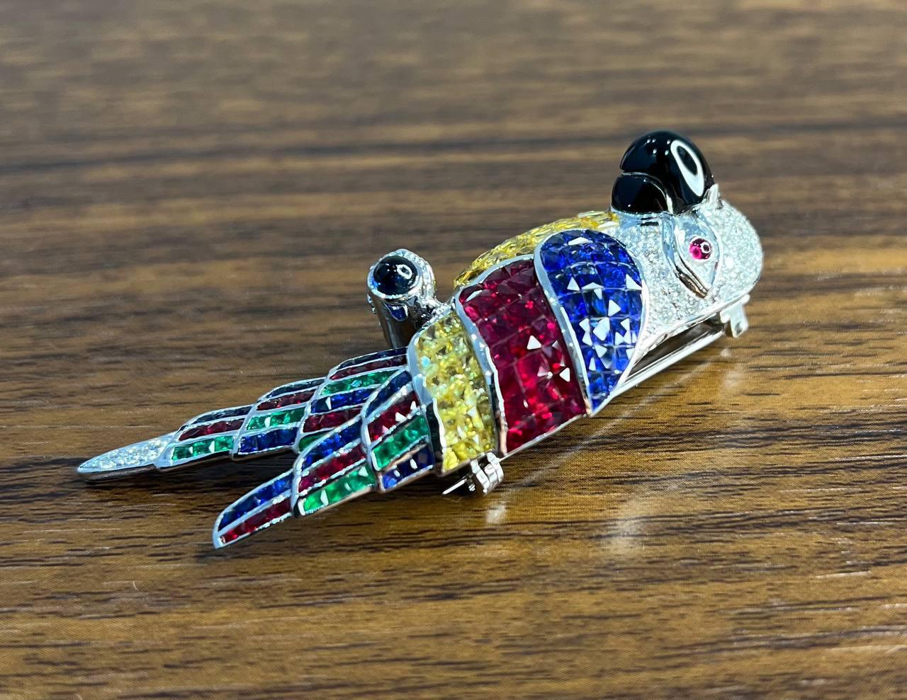 Invisible Setting Fancy Cut Sapphire Ruby Emerald… - image 5