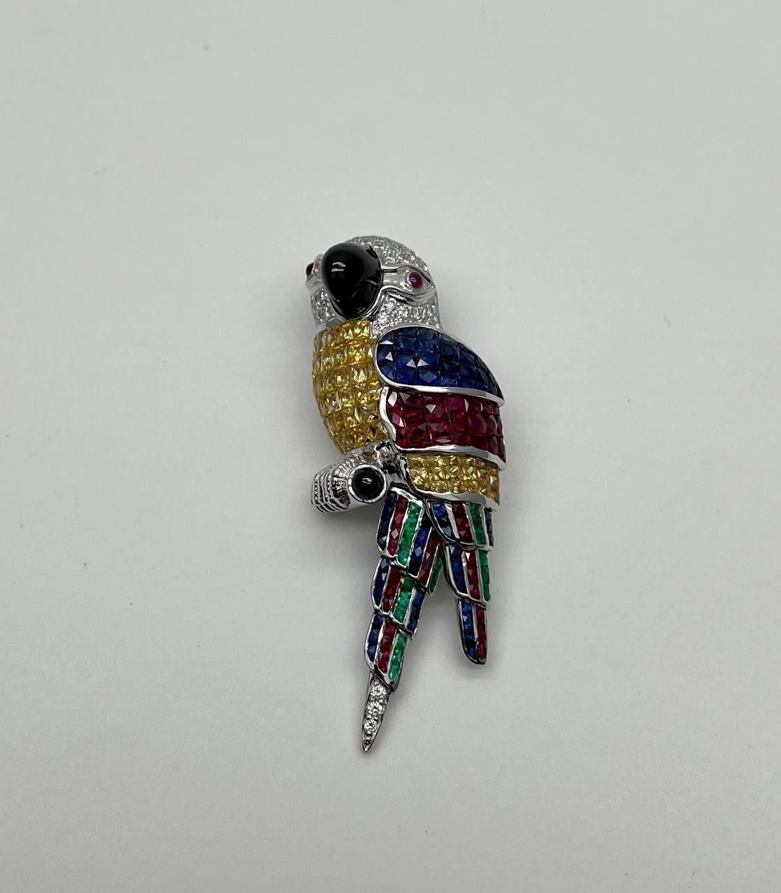 Invisible Setting Fancy Cut Sapphire Ruby Emerald… - image 8