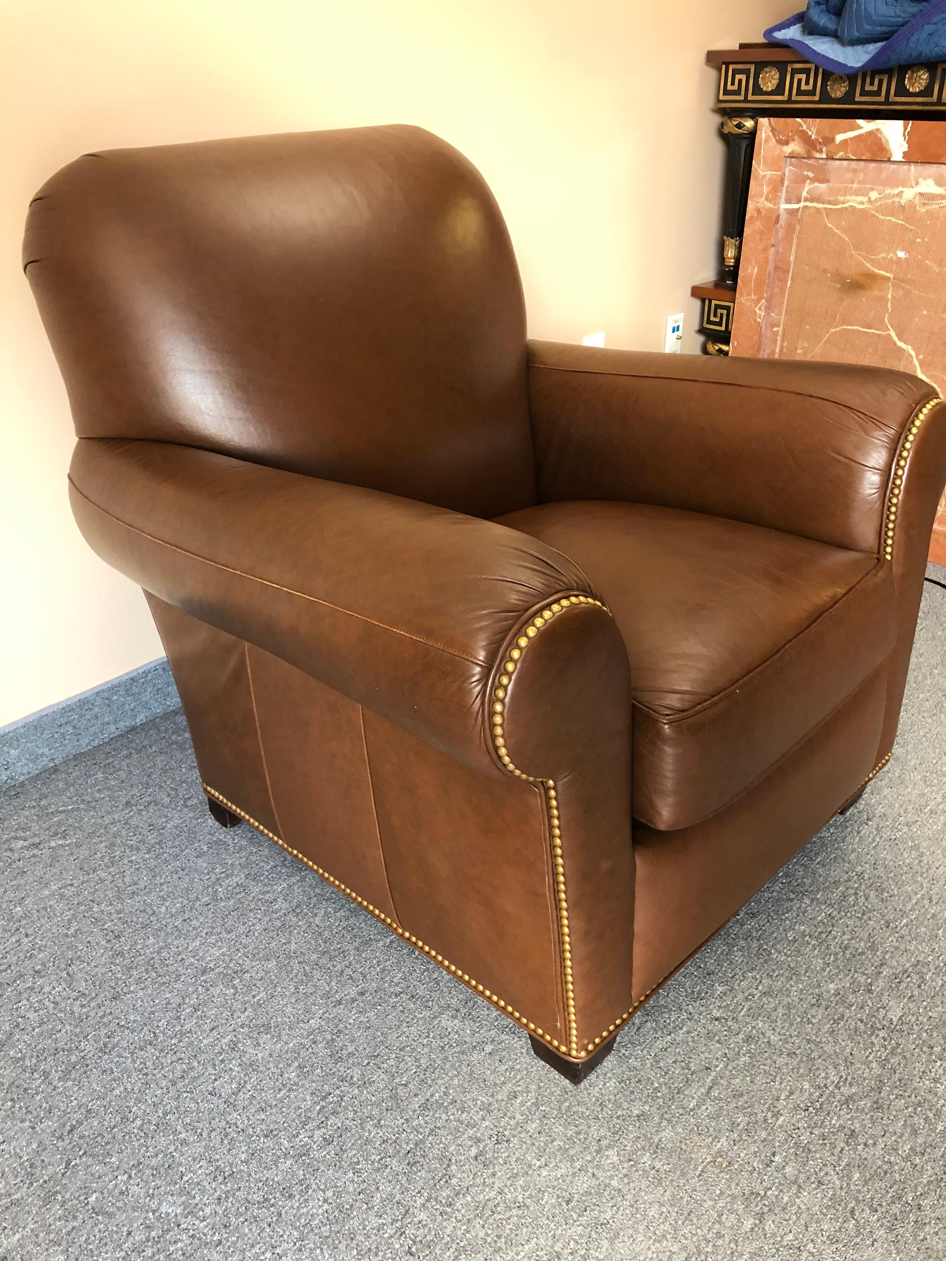 classic leather club chair