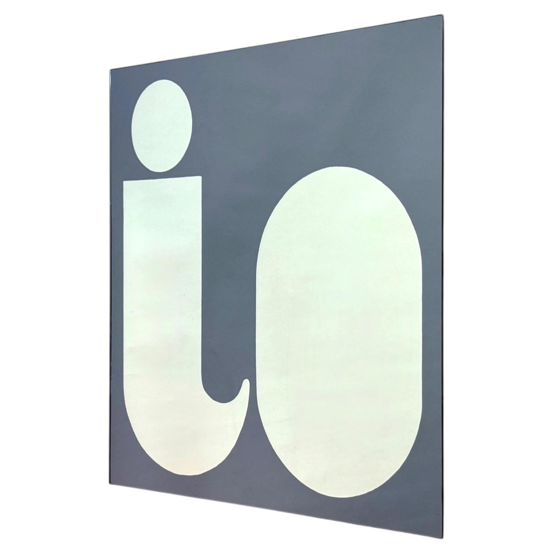 IO Mirror by Giuseppe Raimondi for ABACO, Italy, 1970s For Sale