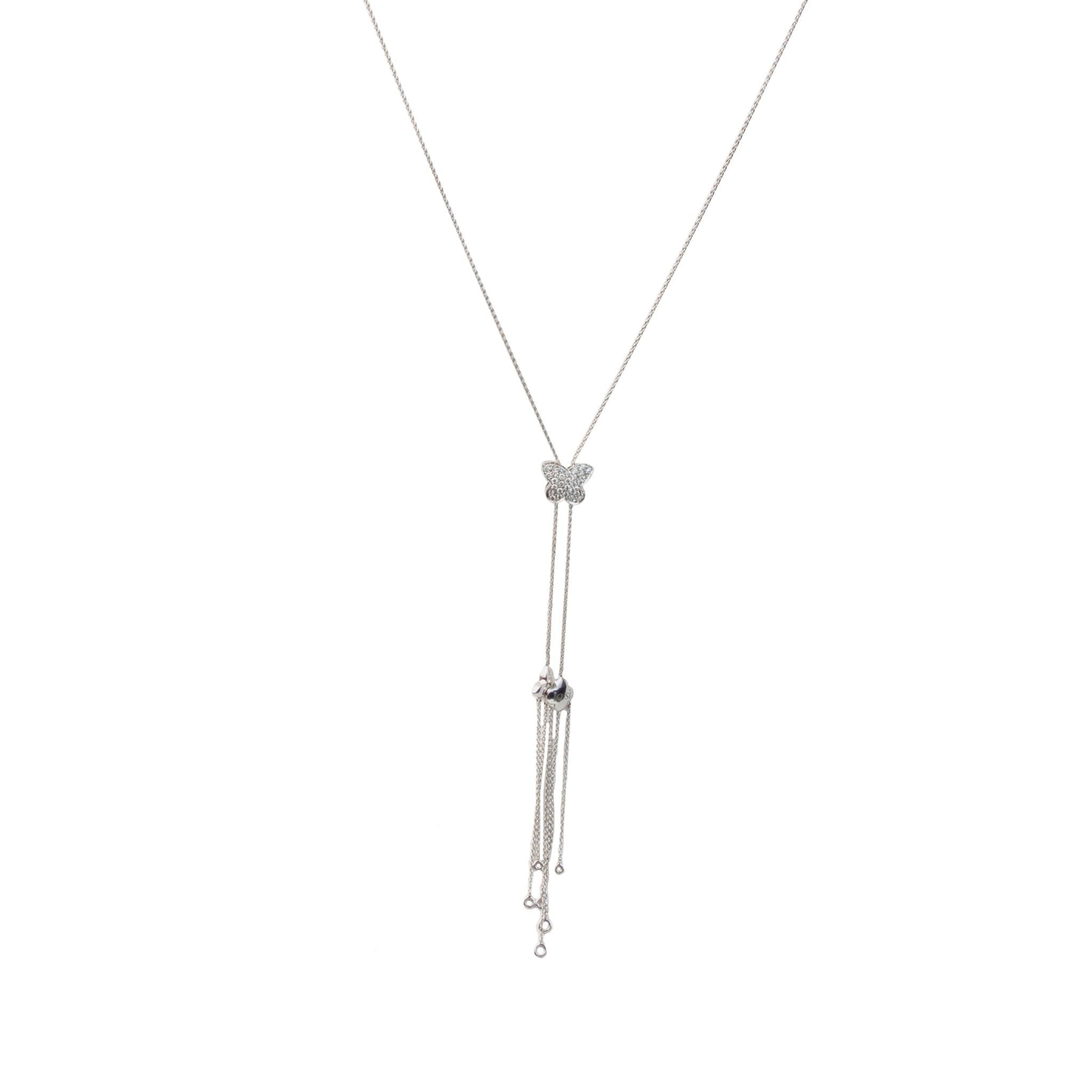 IO SI 18K White Gold Necklace
Diamond: 0.62ctw
Model number: 90188PE600
SKU: BLU01952
Retail price: $9,500.00