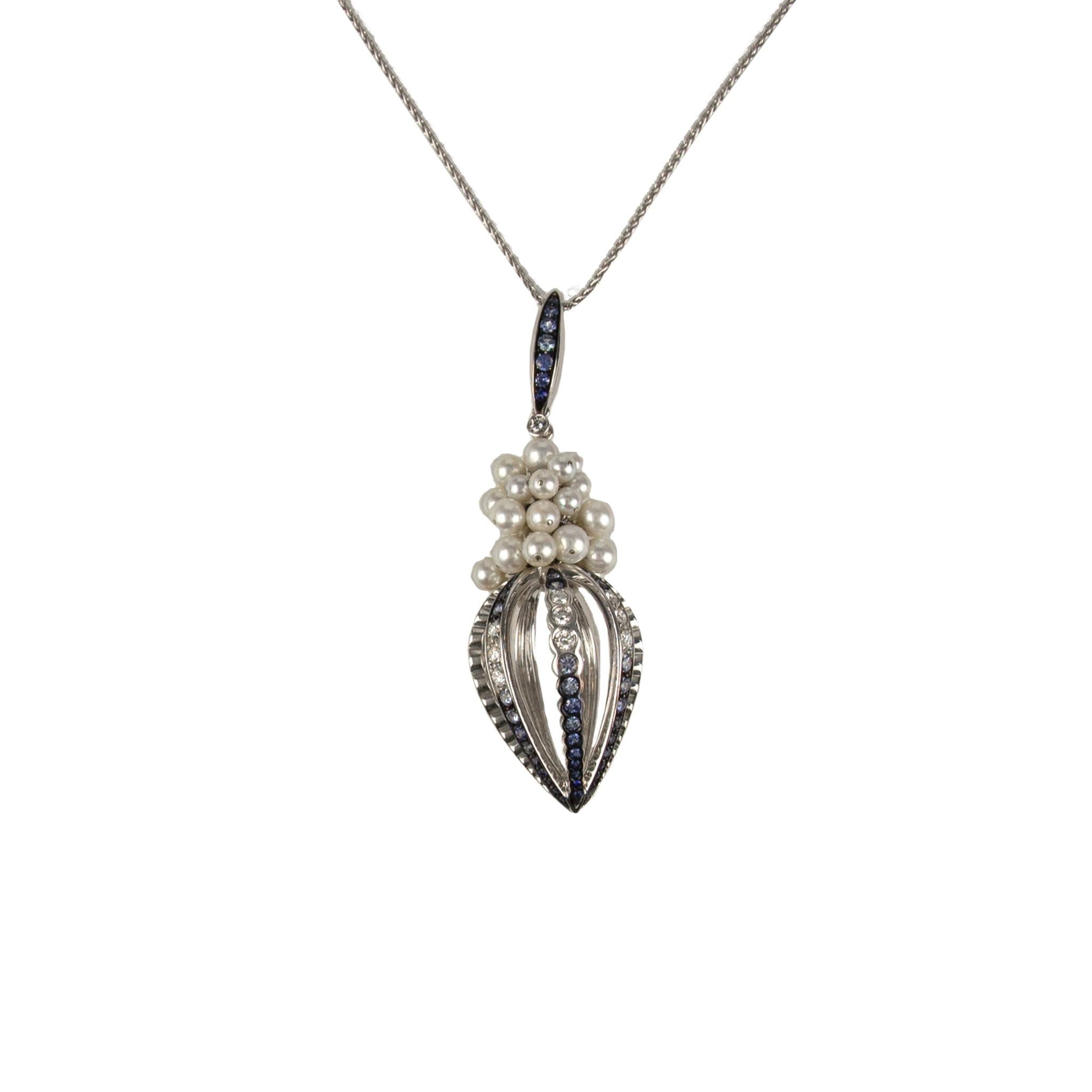 IO SI 18K White Gold Necklace
Diamond: 0.98ctw
Sapphire: 2.14ctw
SKU: BLU01860
Retail price: $18,480.00