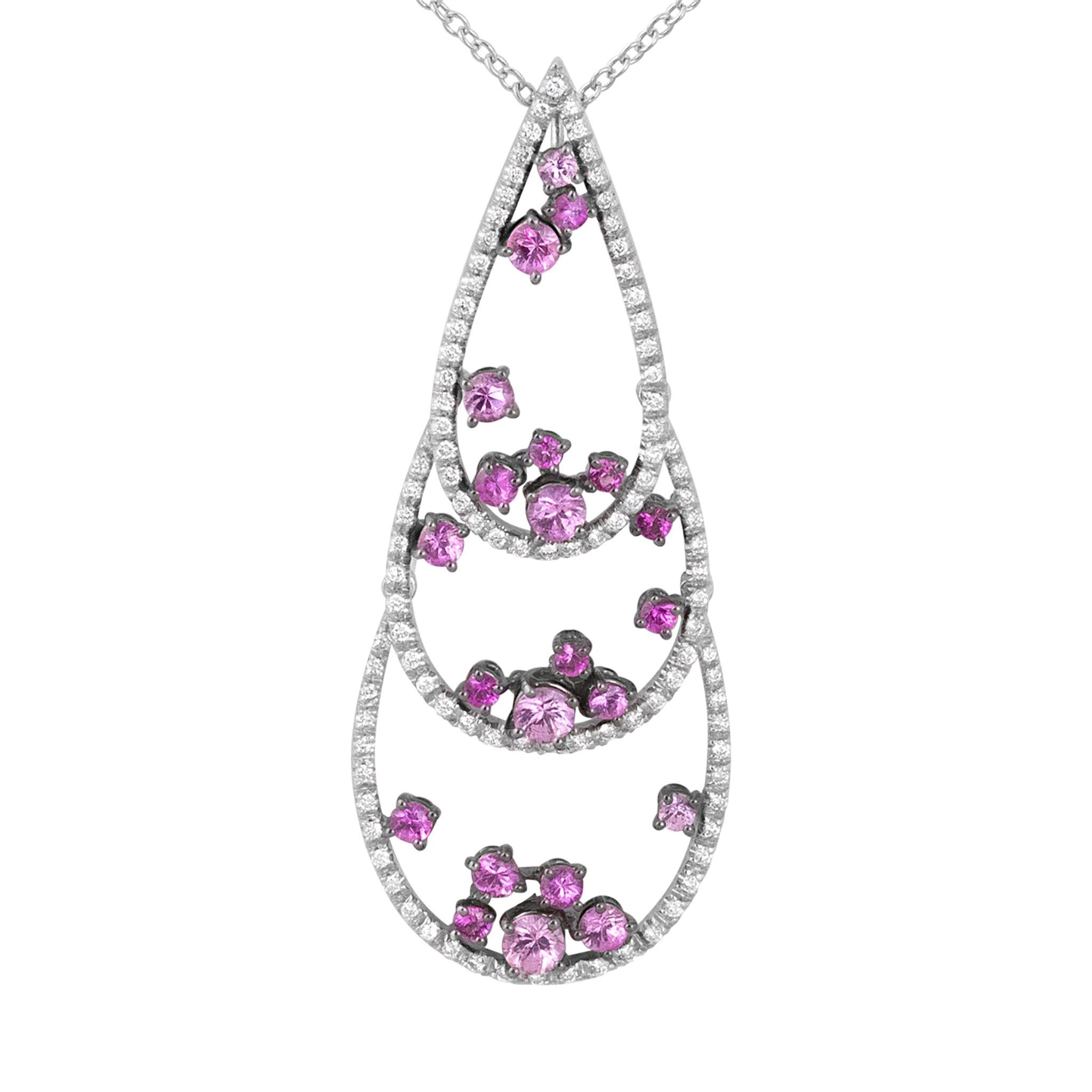 IO SI Necklace
18K White Gold
Diamond: 0.52ctw
Pink Sapphire: 2.10ctw
Retail price: $11,650.00
SKU: BLU01472