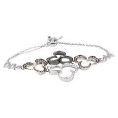 IO SI 18K White Gold Diamond Bracelet