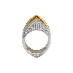 IO SI Bague en or jaune 18 carats avec diamants et critrine 0,84 carat