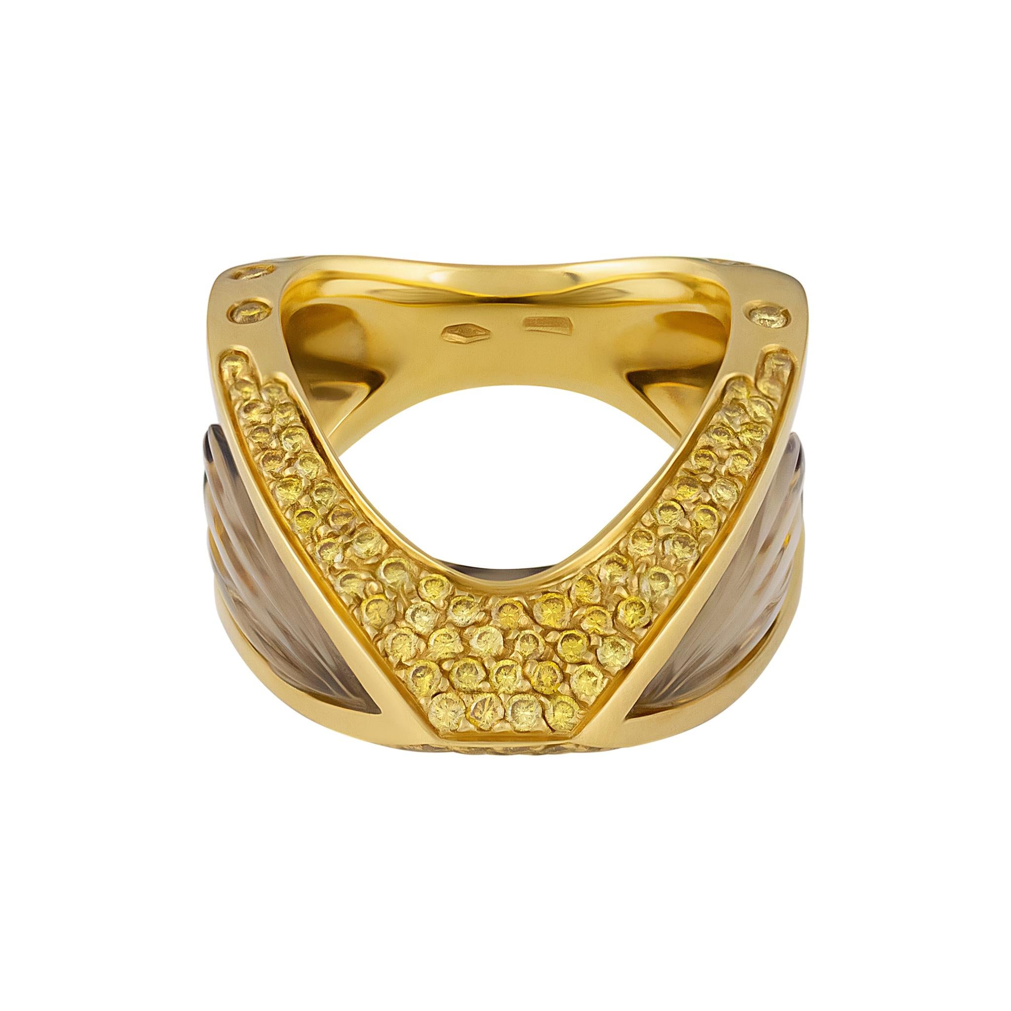 IO SI by Stefan Hafner
18K Yellow Gold
Diamond: 1.14ctw
Citrine: 2.20ctw
Size: 6
Retail price: $11,935.00
SKU: BLU01862
Italian made