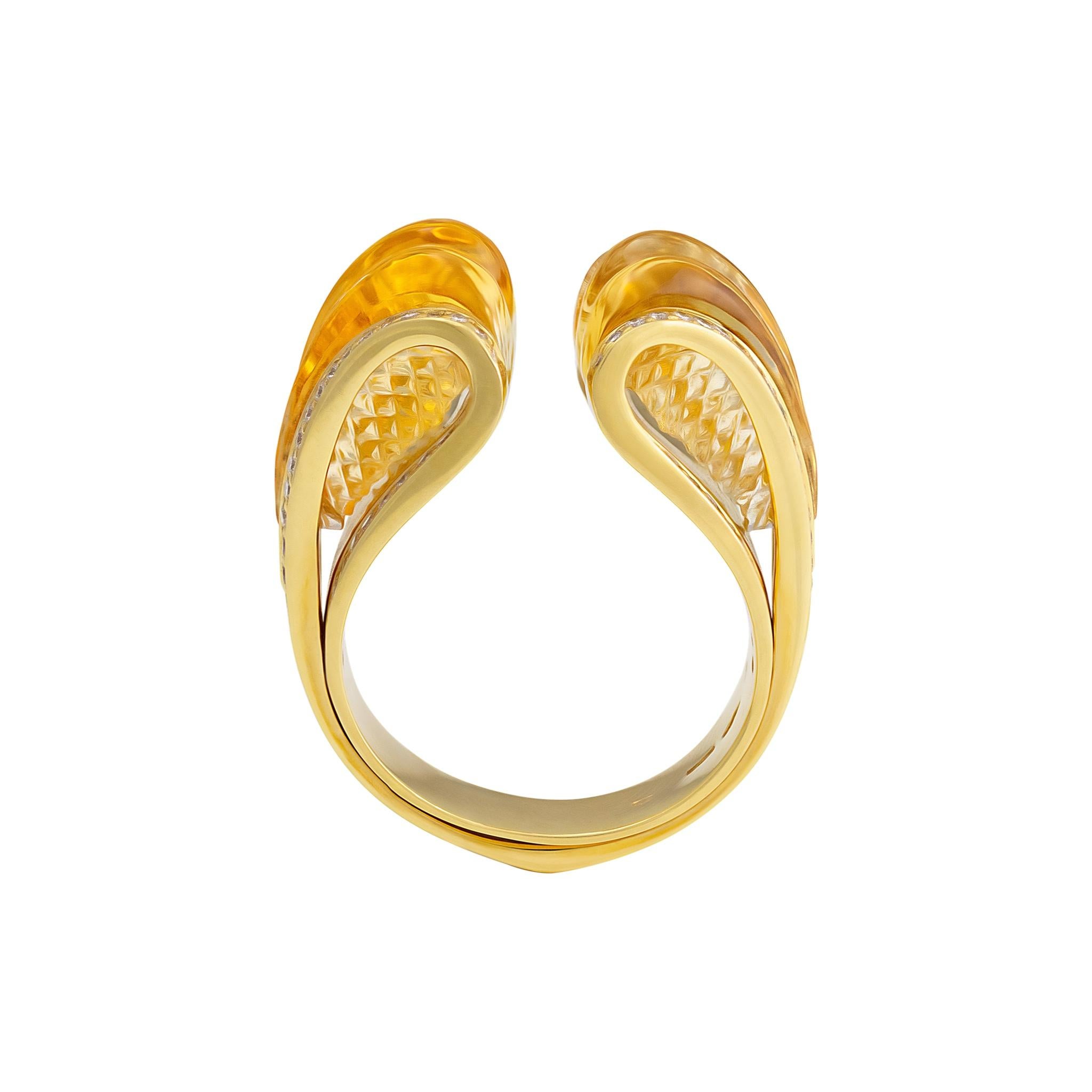 IO SI by Stefan Hafner
18K Yellow Gold
Diamond: 0.81ctw
Yellow Citrine: 2.00ctw
Size: 8.25
Retail price: $12,870.00
SKU: BLU01857