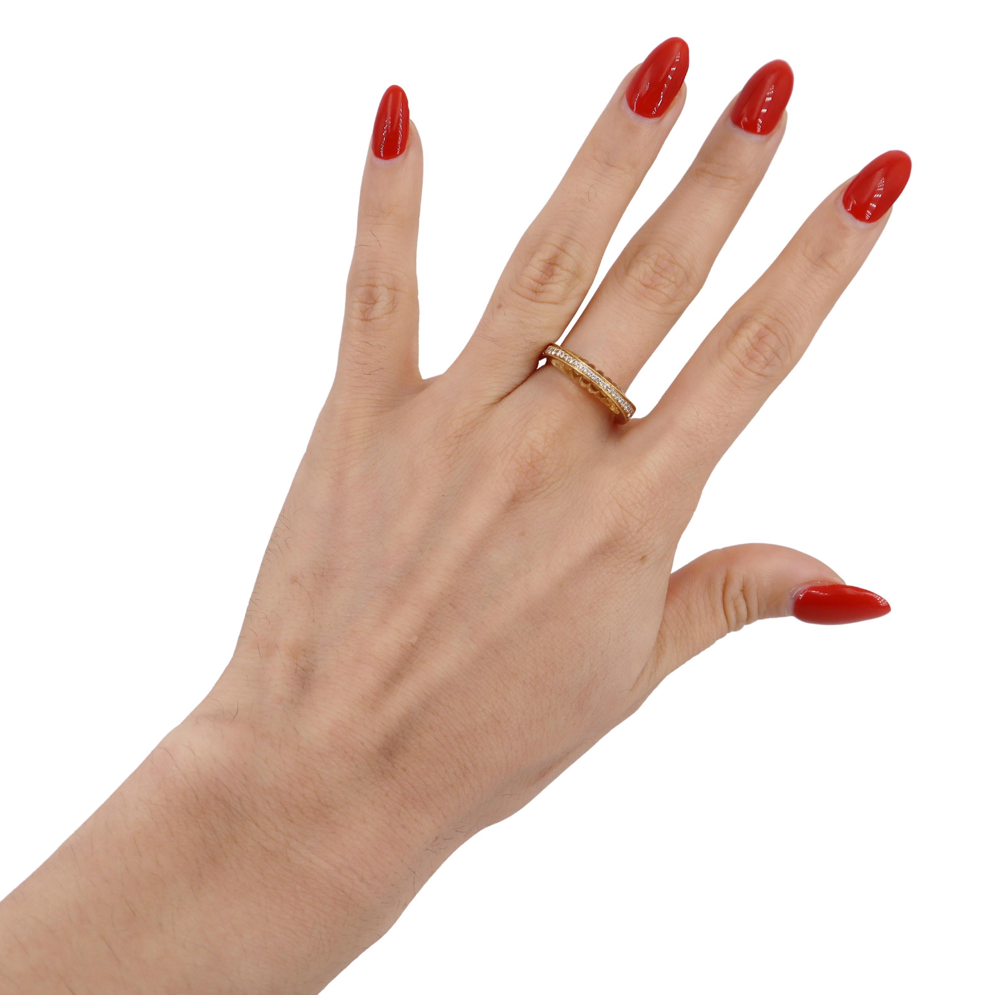 IO SI Ring aus 18 Karat Gelbgold mit Diamanten und Critrine im Angebot 4