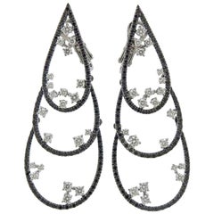 Io Si Gold Diamond Cocktail Earrings