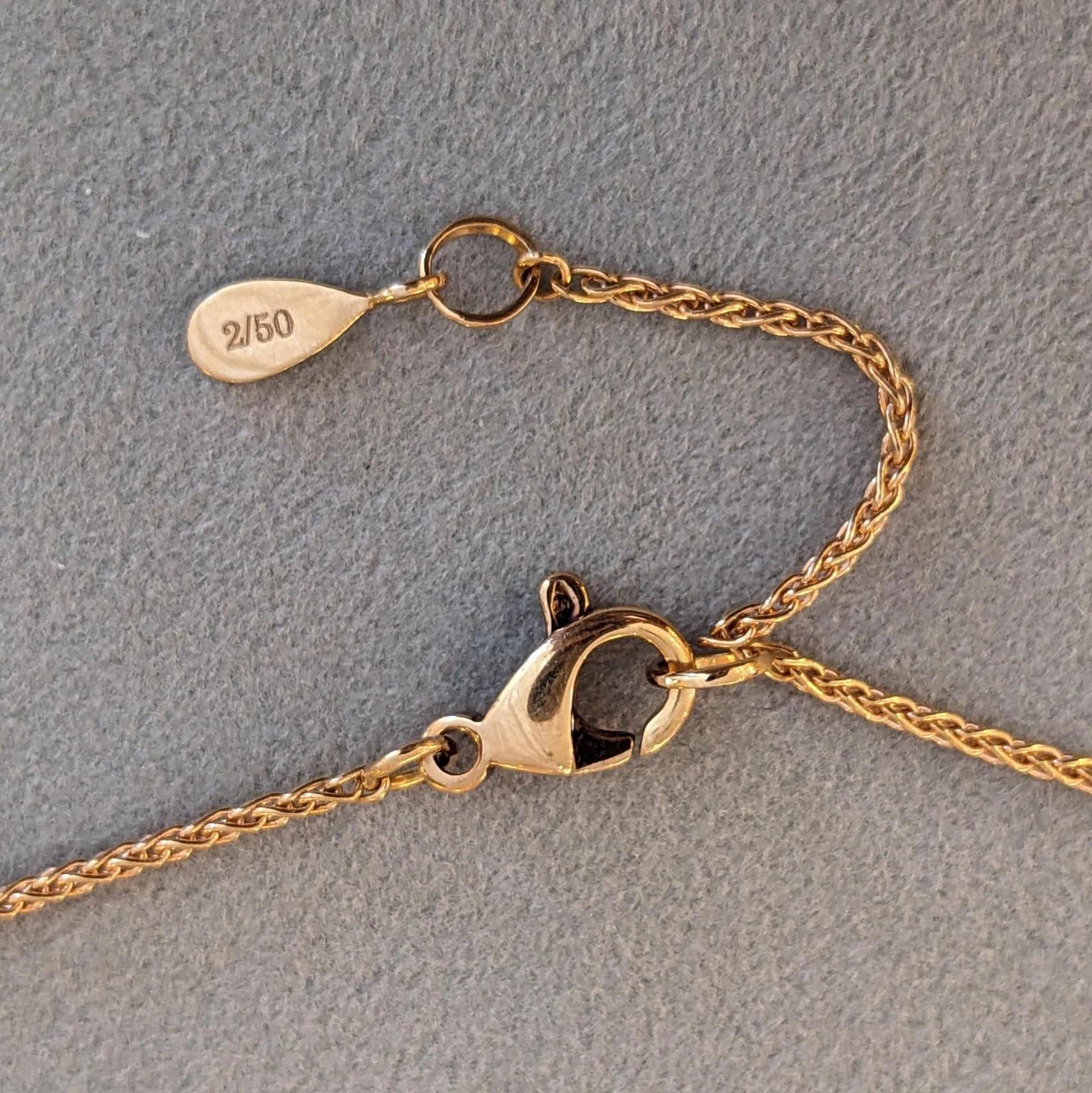 Collana con pendente a cascata in oro rosa 18 carati di You Si Italy in vendita 5