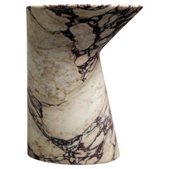 Io Side Table in Calacatta Viola Marble by Adolfo Abejon for Formar