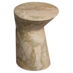 iO Side Table in Ceppo Monet Marble, Large by Adolfo Abejon fo FORMAR