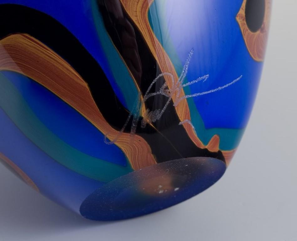 Ioan Nemtoi. Vaso in vetro artistico fatto a mano. Fine del XX secolo. in vendita 2