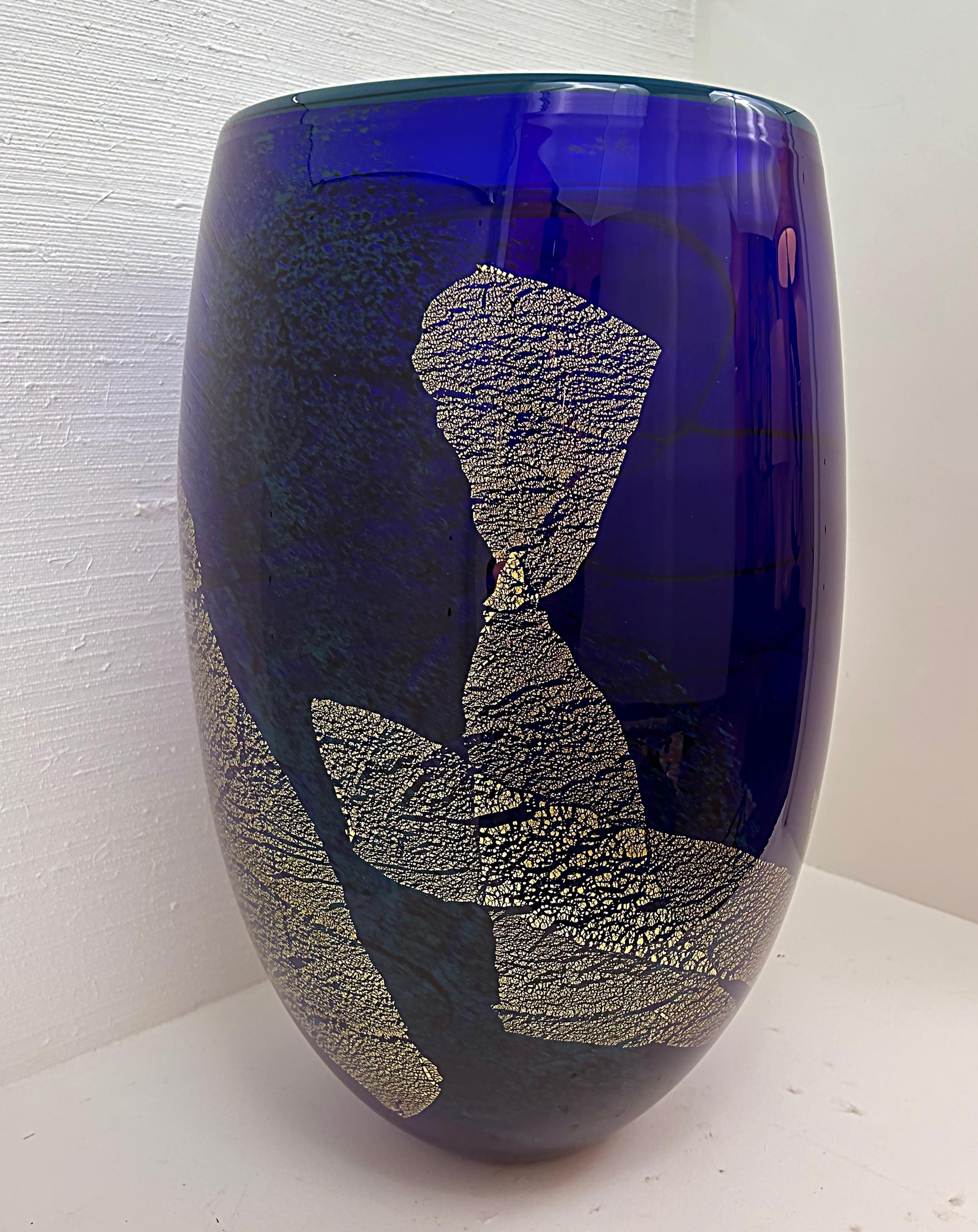 Ioan Nemtoi Modern Monumental Studio Art Glass Vase,  Bucharest, Romania For Sale 1