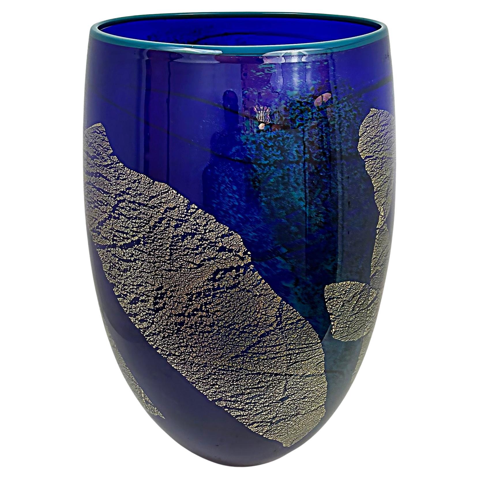 Ioan Nemtoi Modern Monumental Studio Art Glass Vase,  Bucharest, Romania For Sale