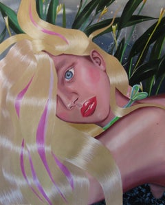 Persephone- figurative, oil on canvas, mythological, women, feminism, Contempora