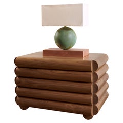 IOI Table Lamp in Copper and Silk Velvet
