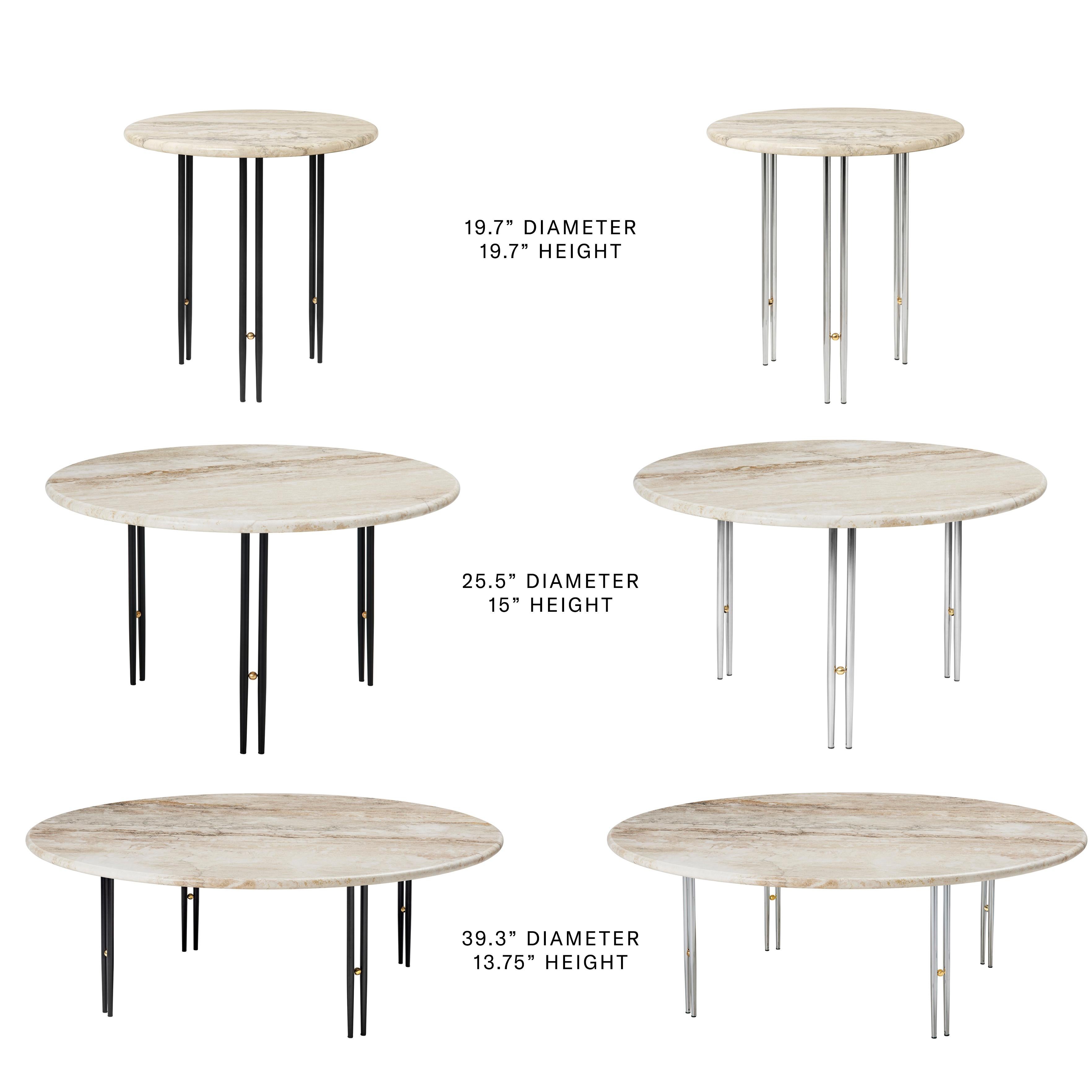 ‘IOI’ Travertine Side Table by GamFratesi for GUBI For Sale 3