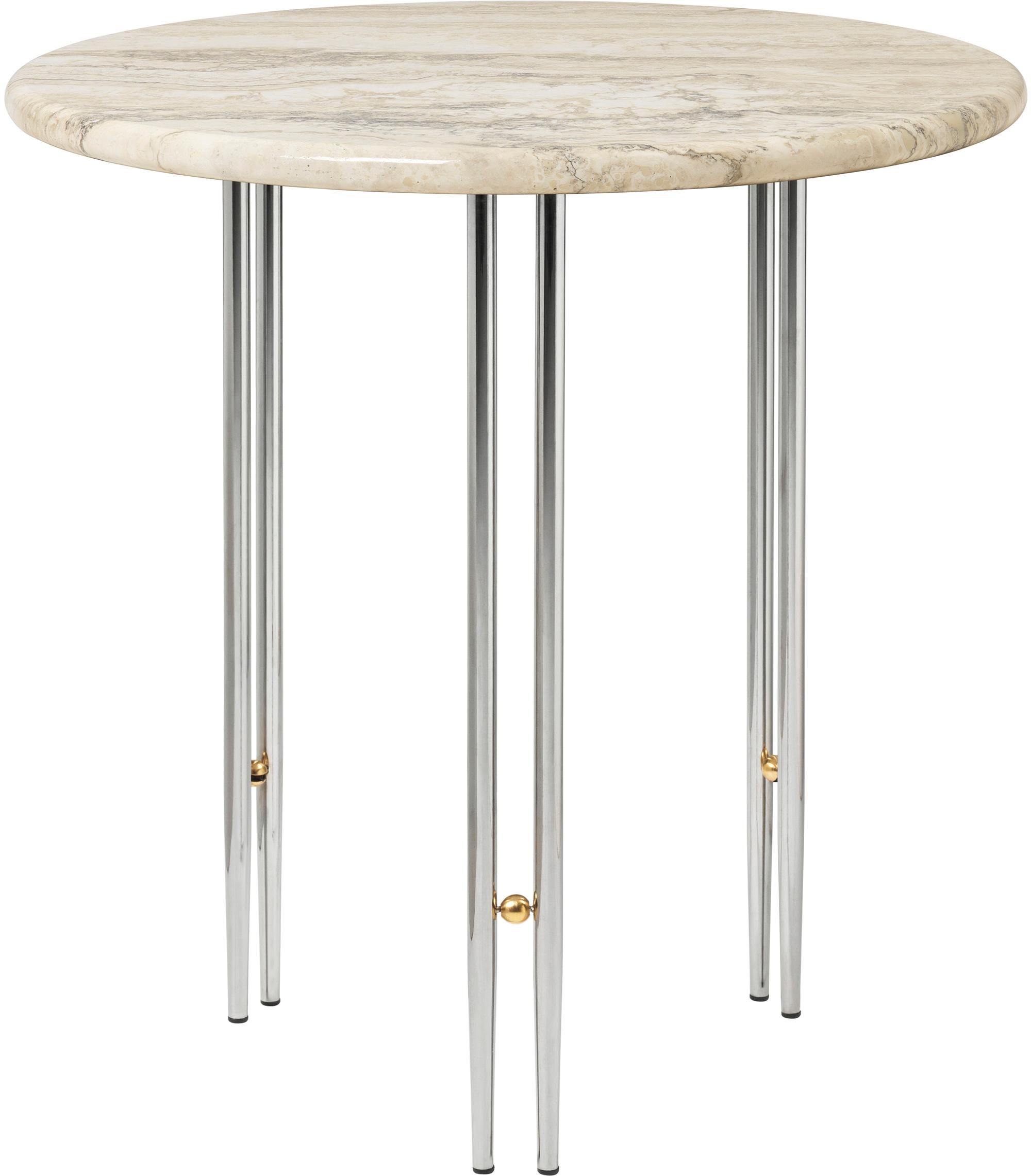 ‘IOI’ Travertine Side Table by GamFratesi for GUBI For Sale 5