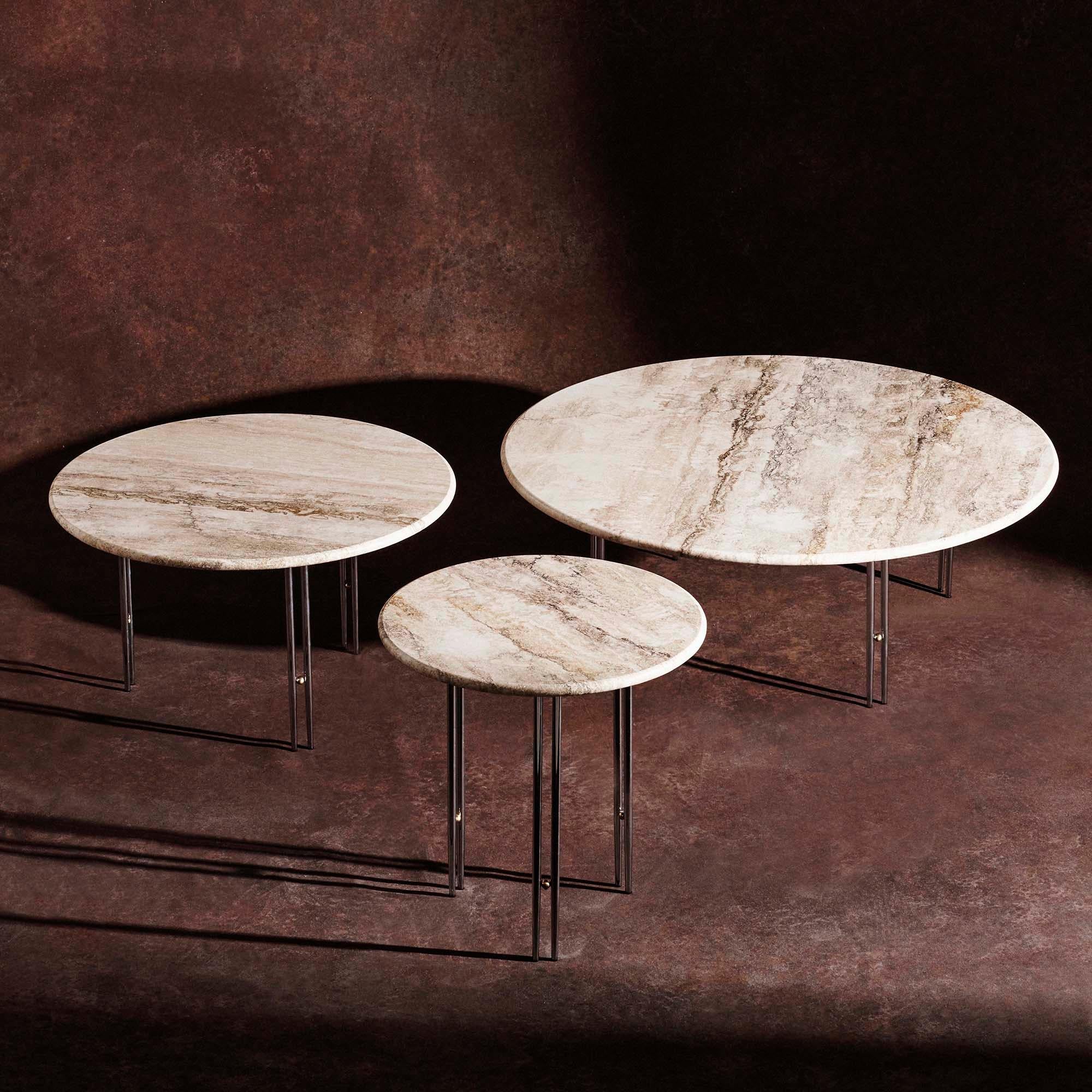‘IOI’ Travertine Side Table by GamFratesi for GUBI In New Condition In Glendale, CA