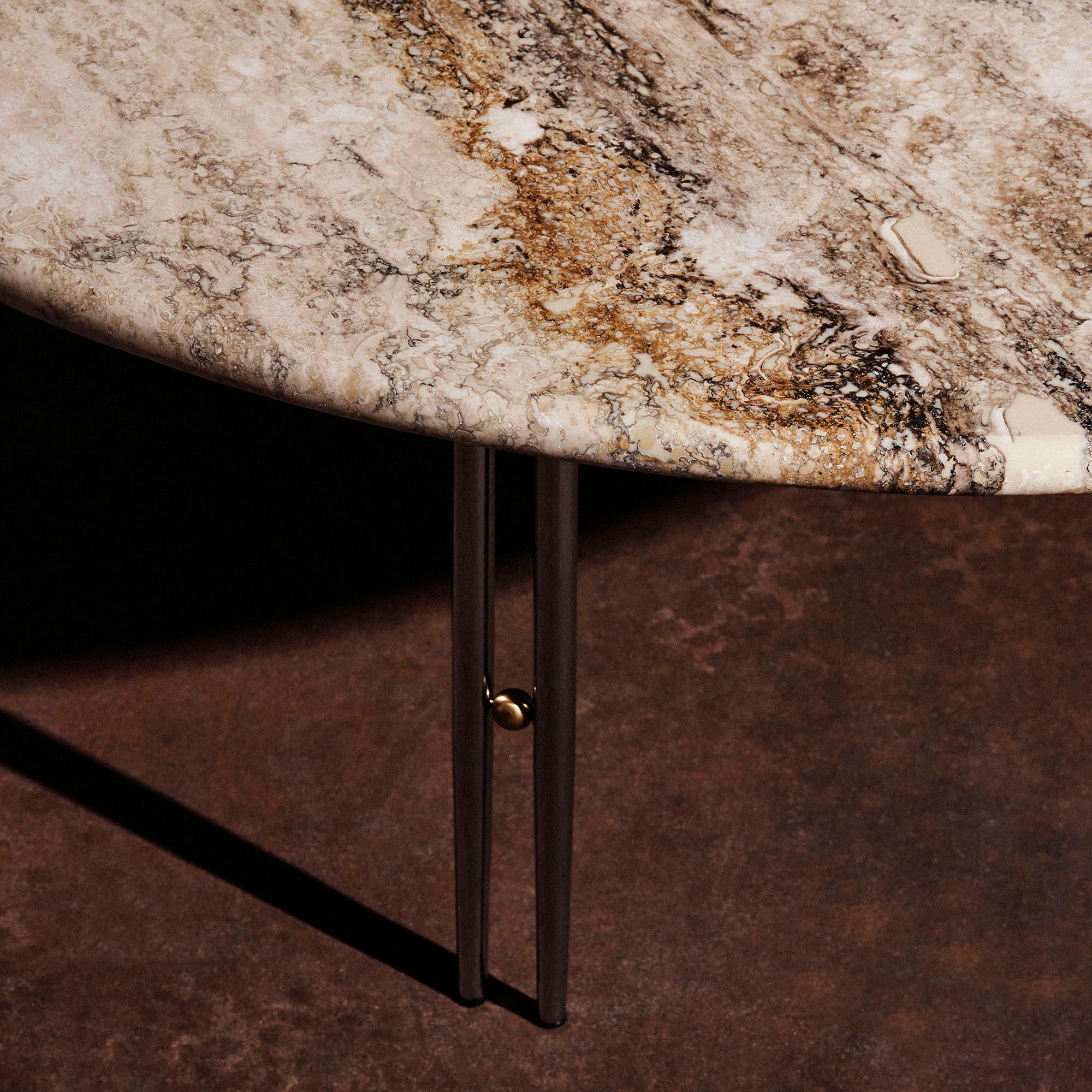 Contemporary ‘IOI’ Travertine Side Table by GamFratesi for GUBI
