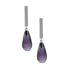 Iolite Briolette Drop Earrings