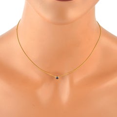 Iolith Anhänger Kette Halskette In 18k Gelbgold gemacht