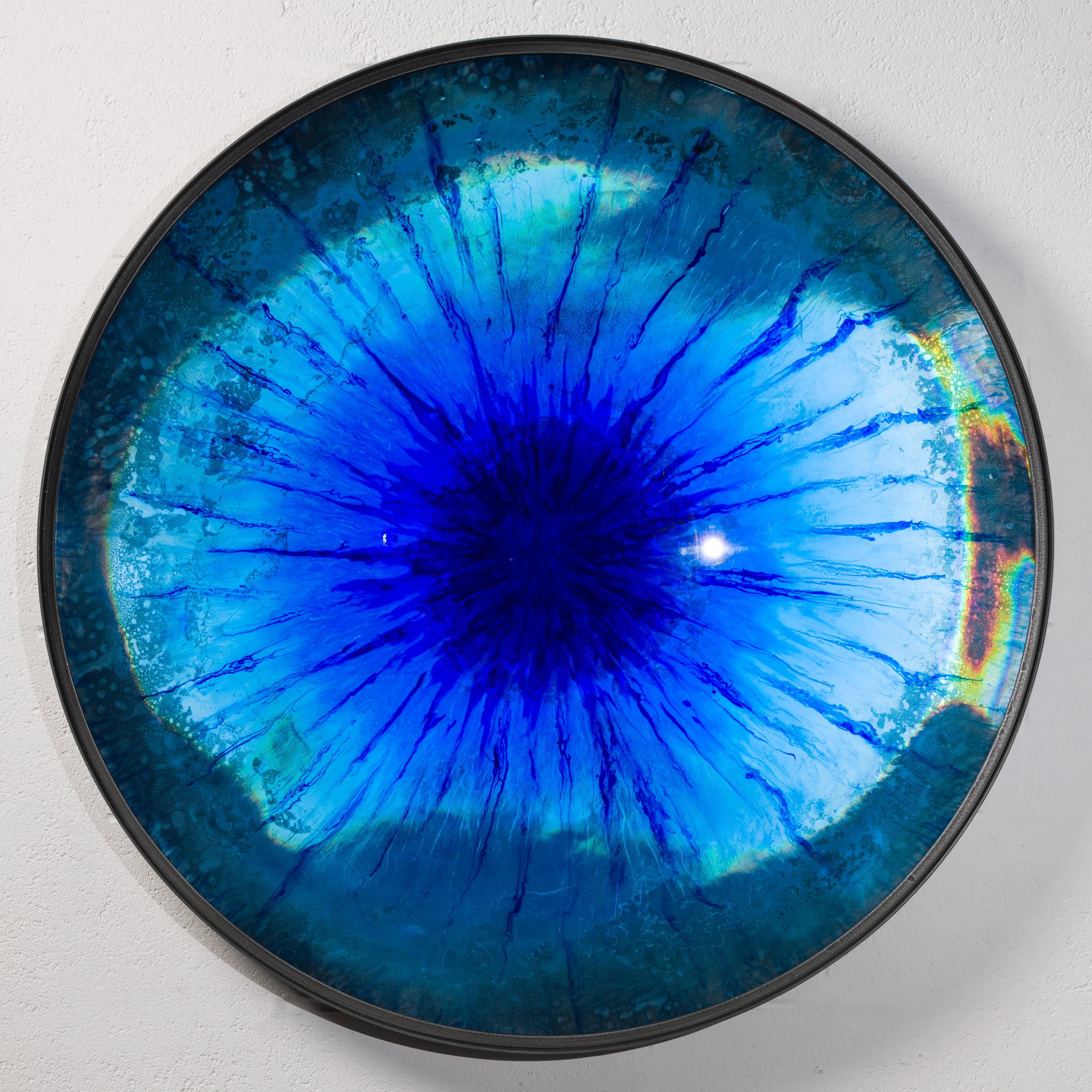 Ionian Iris Mirror by Tom Palmer For Sale 8