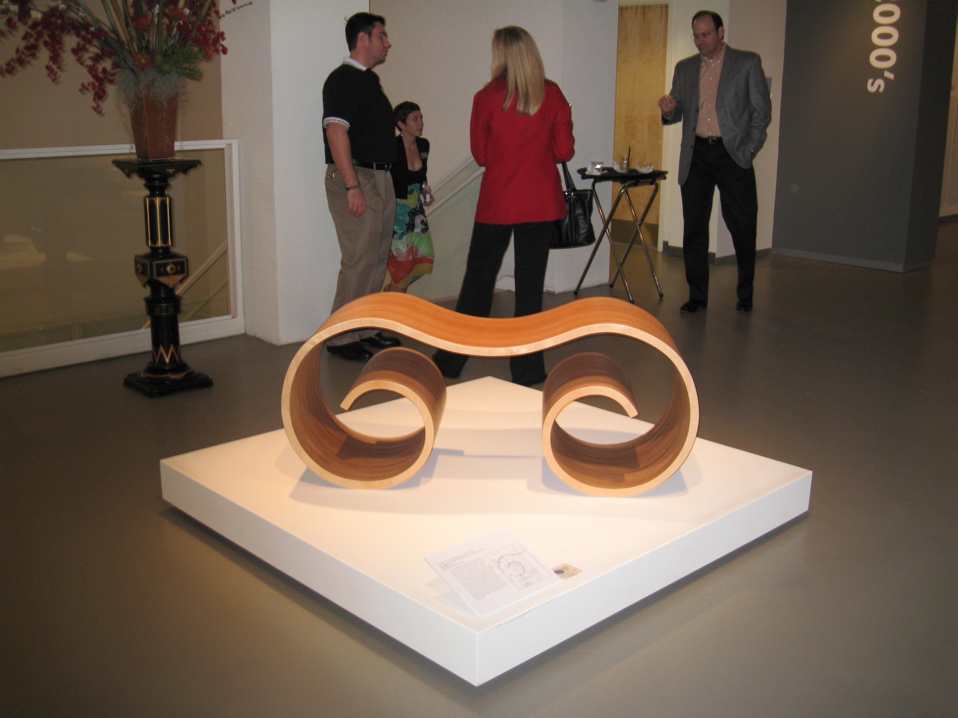 Contemporary Ionic Bench, Designed by Laurie Beckerman in 2010 For Sale