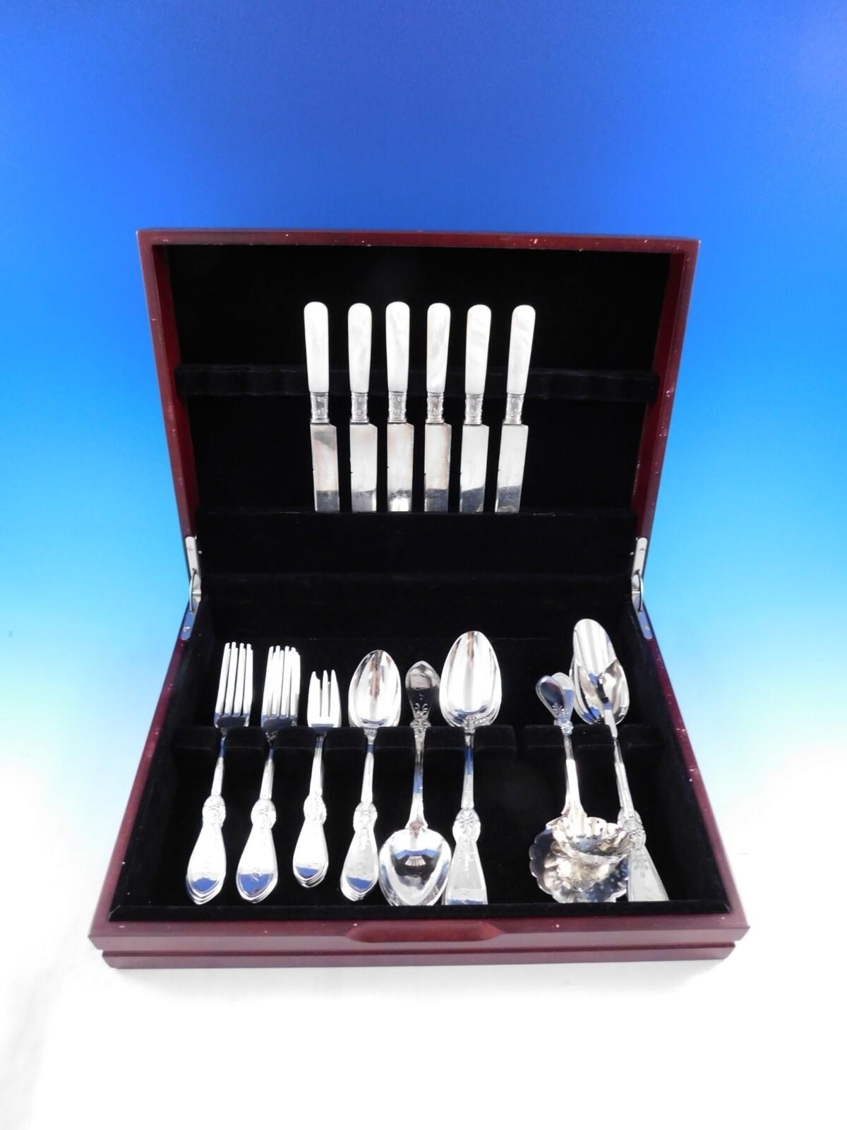 Ionic by Gorham Sterling Silver Flatware Set for 6 Service 33 pieces Early Rare For Sale 5