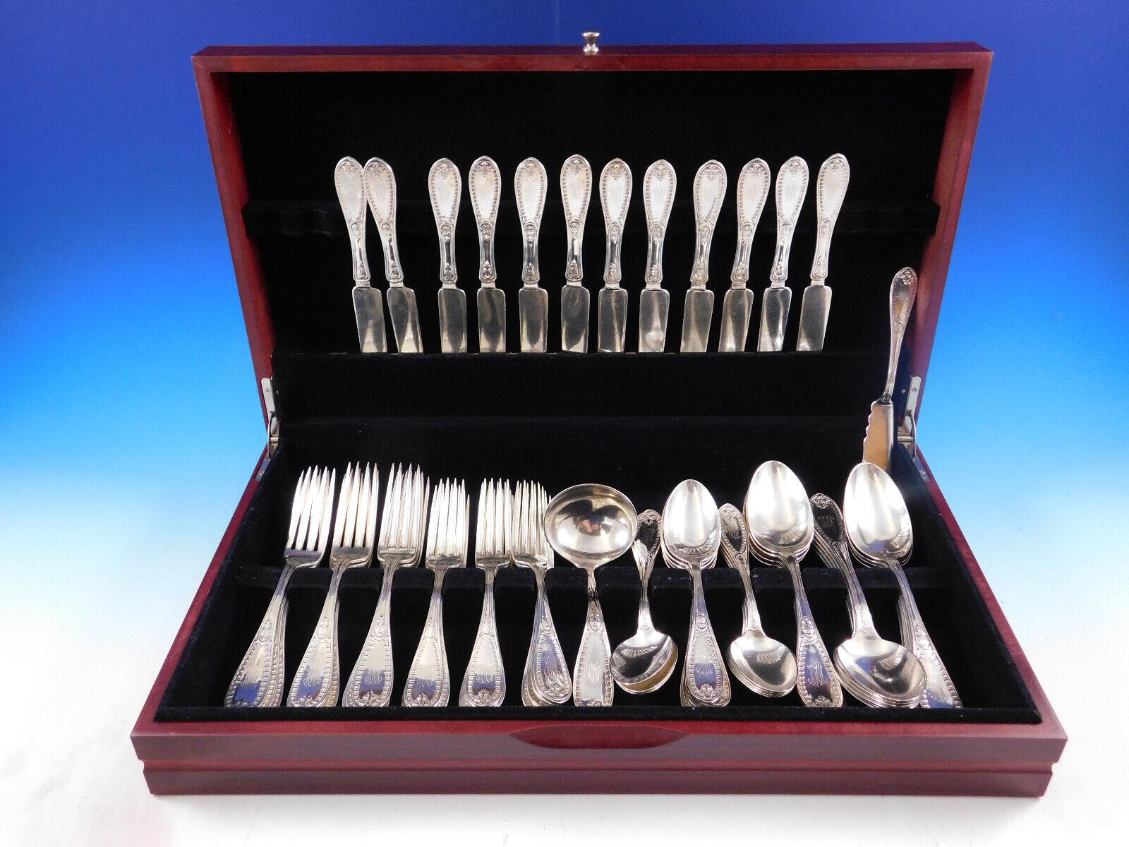 Ionic by John Polhemus Sterling Silver Flatware Set Service 62 Pieces Rare For Sale 3