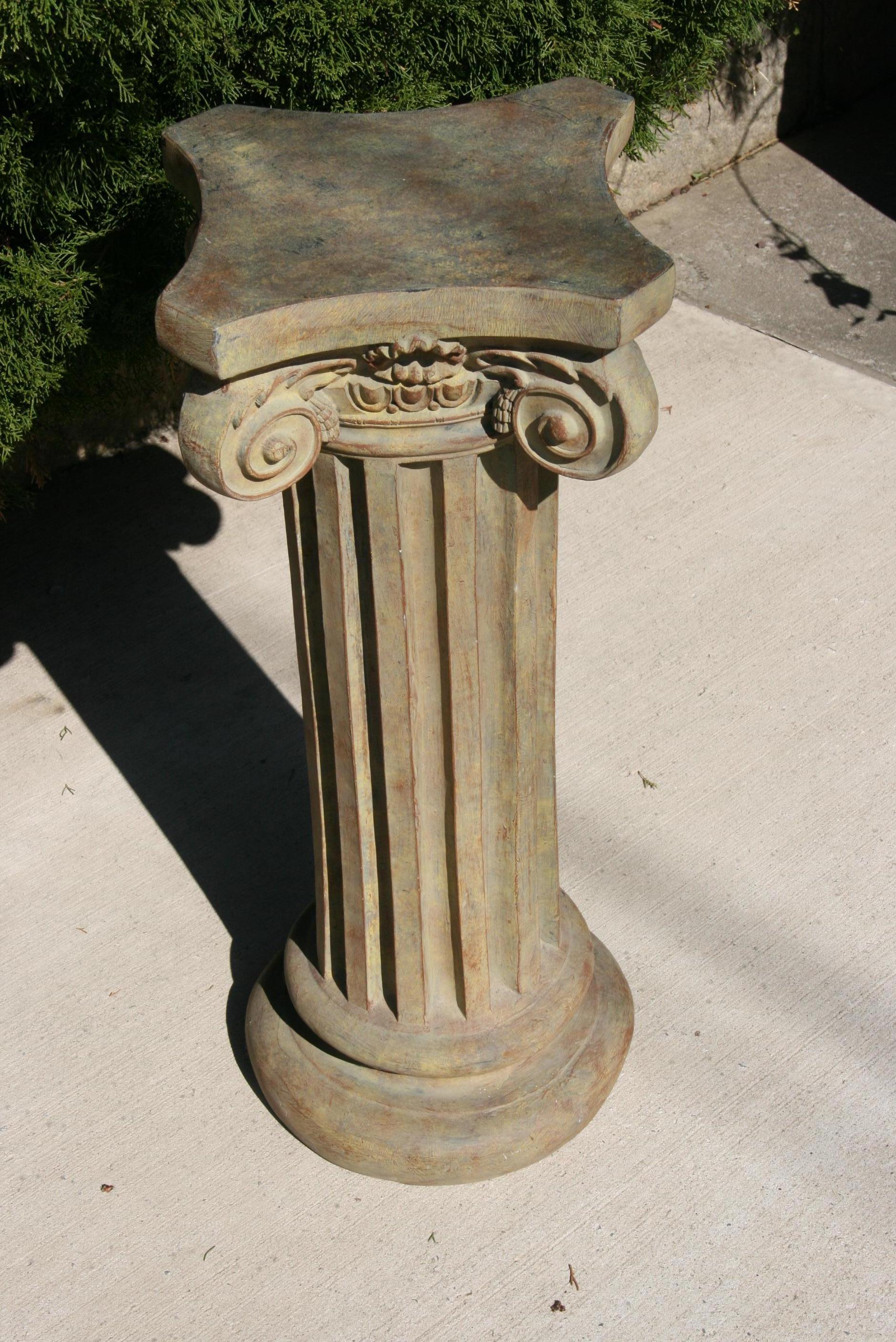 Ionic Column Garden Plant Stand/Pedestal Drink Table 3