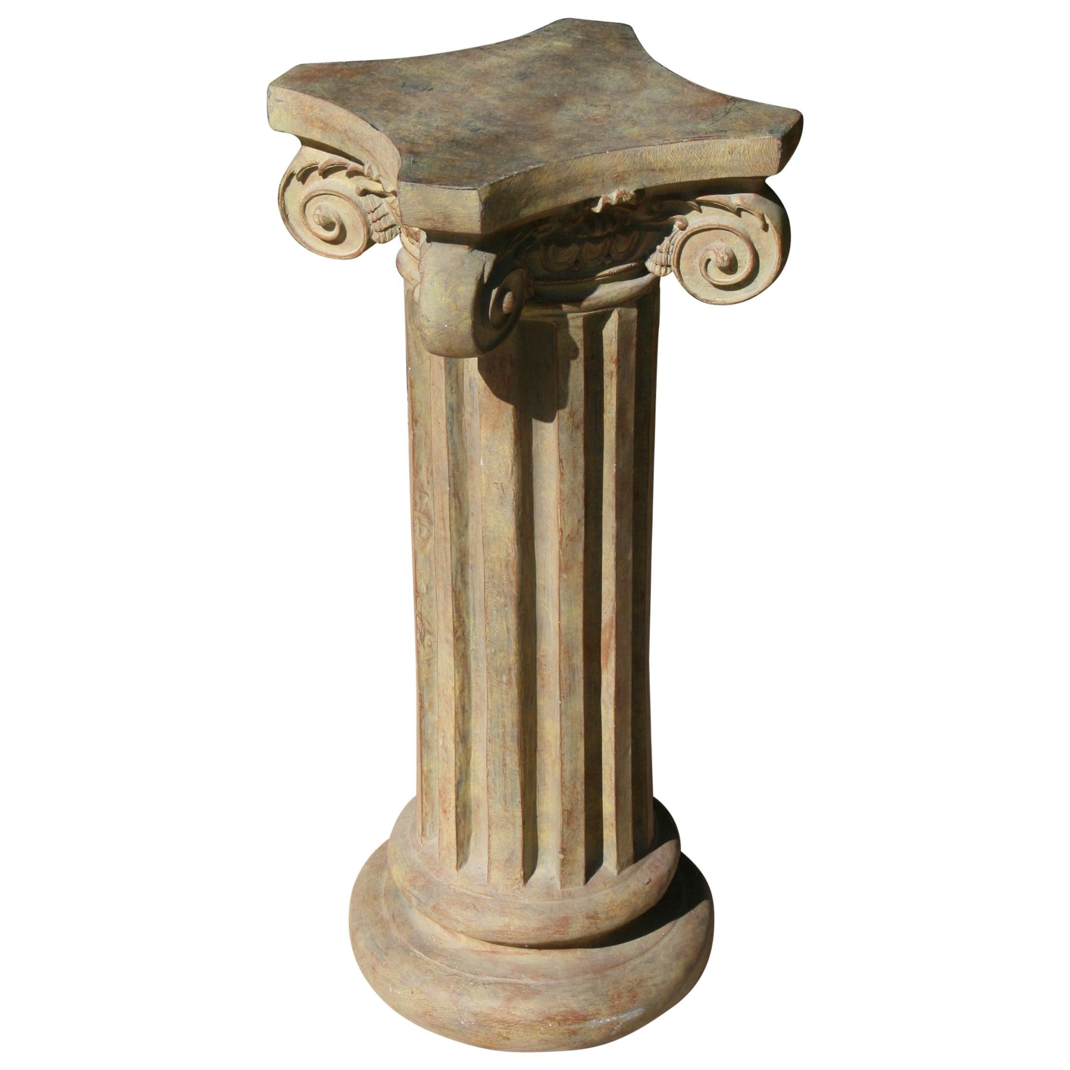 Ionic Column Garden Plant Stand/Pedestal Drink Table