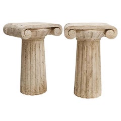 Ionic Column Marble Pedestal
