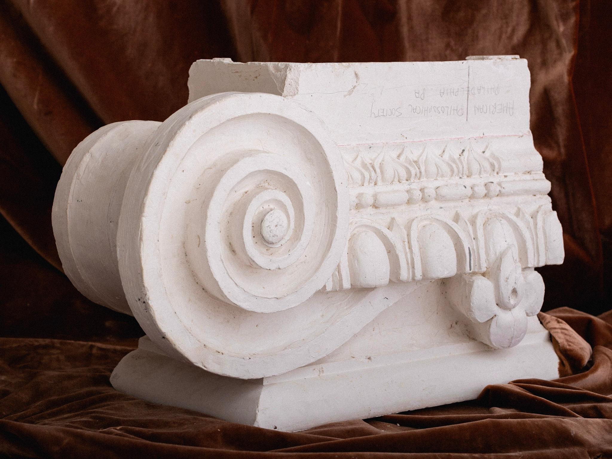 Ionic Column Plaster Architectural Study Objet D’art For Sale 4