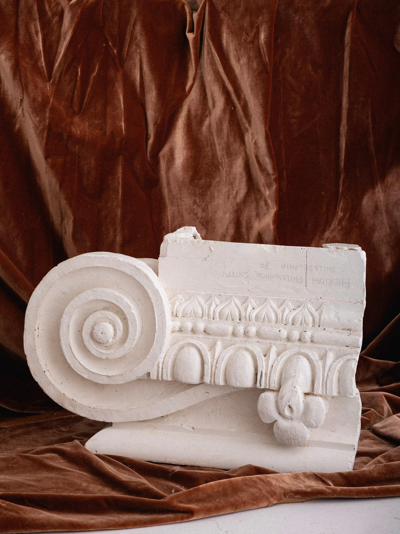 Federal Ionic Column Plaster Architectural Study Objet D’art For Sale