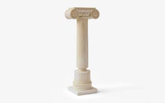 Ionic Column Sculpture Made with Compressed Marble Powder / Large