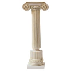 Ionic Column Sculpture Made with Compressed Marble Powder / Large