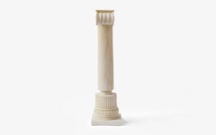 Ionic Column Sculpture Made with Compressed Marble Powder No:I Small