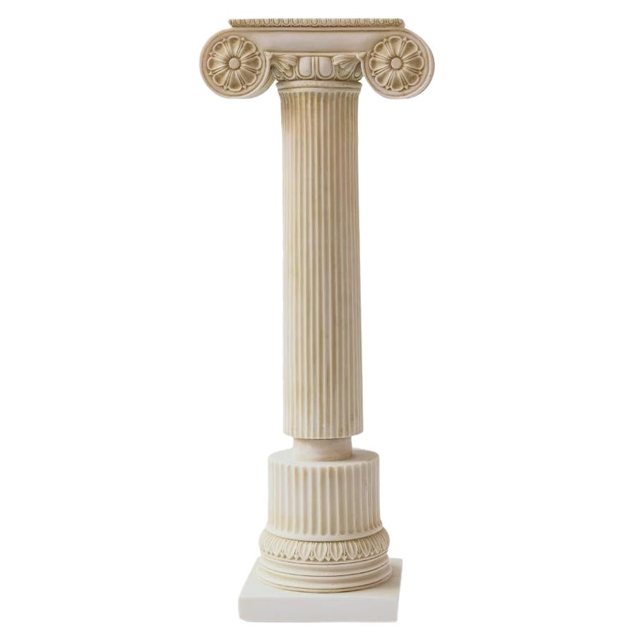 Ionic Column Sculpture Made with Compressed Marble Powder No:1 Small For Sale