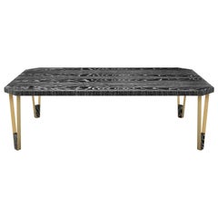 Ionic Rectangular Coffee Table, Limed Oak, InsidherLand by Joana Santos Barbosa