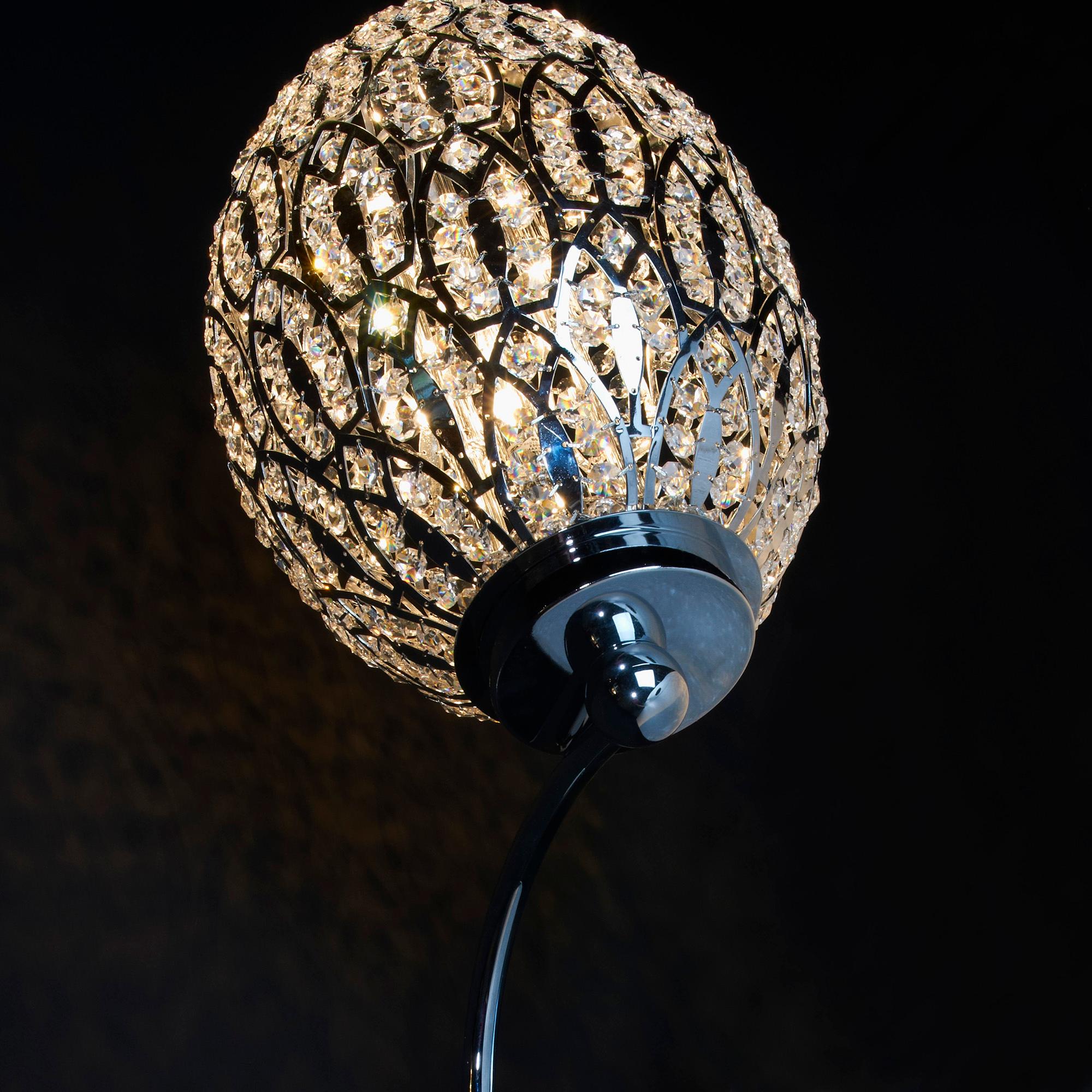 Ionico Egg Wall Lamp, Chrome Finish, Arabesque Style, Italy In New Condition For Sale In Treviso, Treviso