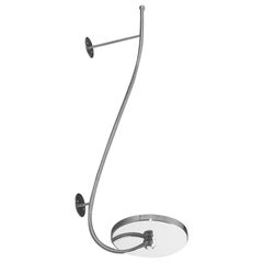 Ionico Wall Support Small, in Steel, Chrome Finish, Italy