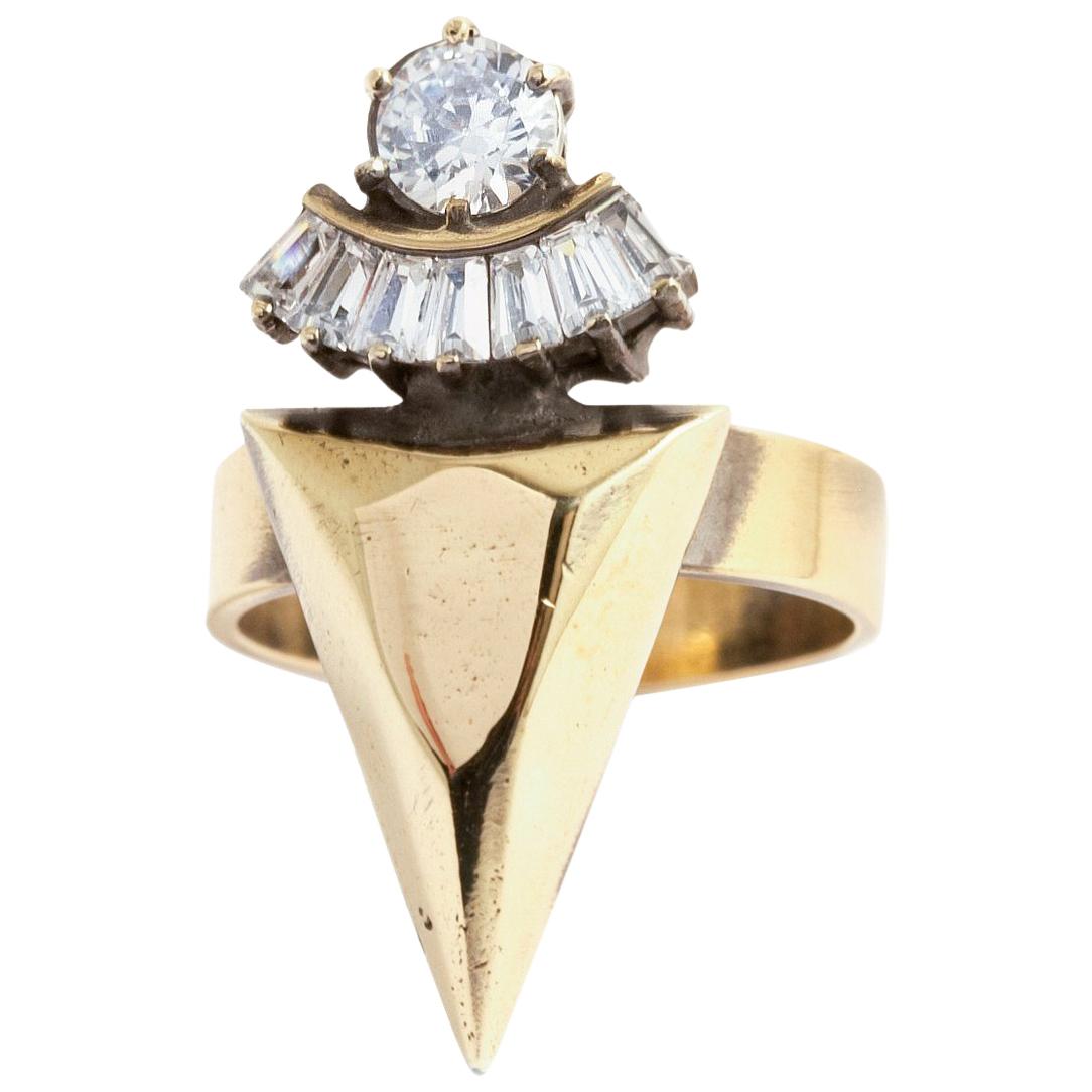 Iosselliani Crystal Spiked Ring For Sale