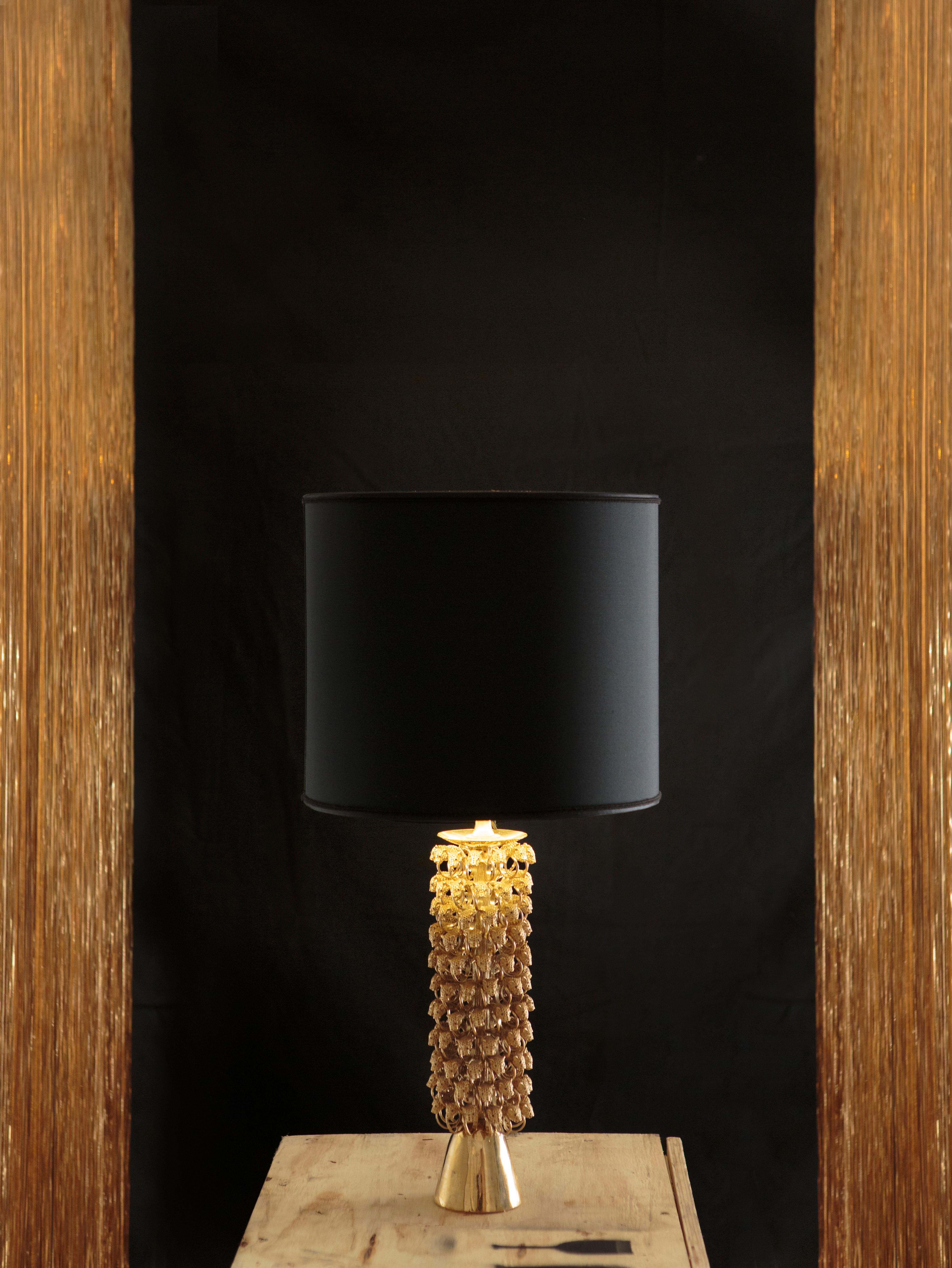 Animalier Brass Table Lamp from Iosselliani Design Circus Collection In New Condition For Sale In Rome, IT