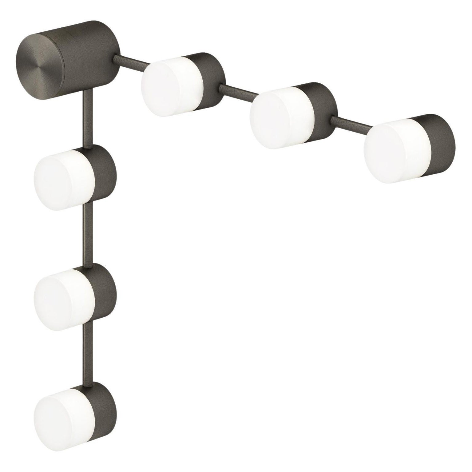 Ip Backstage C6 Satin Graphite Wall Light by Emilie Cathelineau
